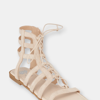 Gc Shoes Womens Squae Man Made Gladiator Sandals In Beige