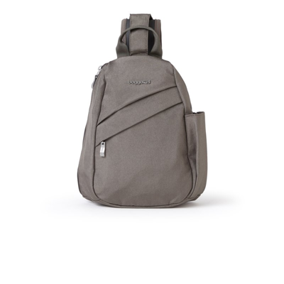Baggallini Medium Sling Crossbody Backpack In Grey