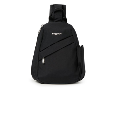 Baggallini Medium Sling Crossbody Backpack In Black