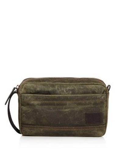 Frye Carter Slim Toiletry Bag In Olive