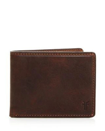 Frye Oliver Leather Billfold Wallet, Dark Brown
