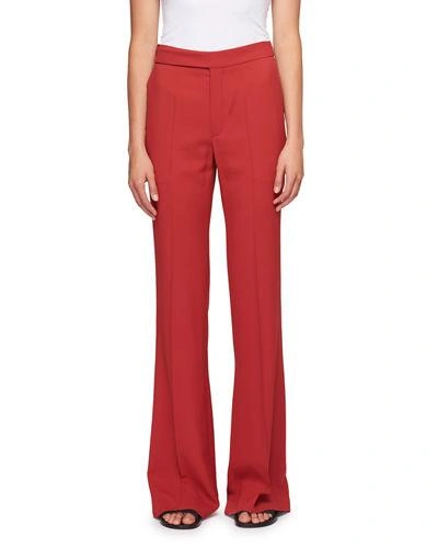 Chloé Cady Flared Pants In Red