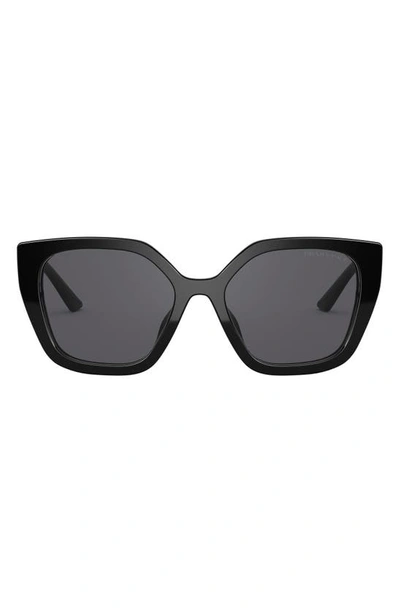 Prada 52mm Butterfly Polarized Sunglasses In Black