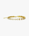 Shymi Half & Half Crystal Tennis Bracelet In Gold