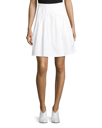 Atlantique Ascoli High-waist A-line Poplin Skirt