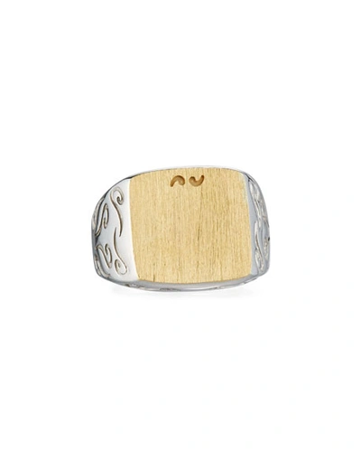 Marco Ta Moko Two-tone Silver & 18k Gold Ring