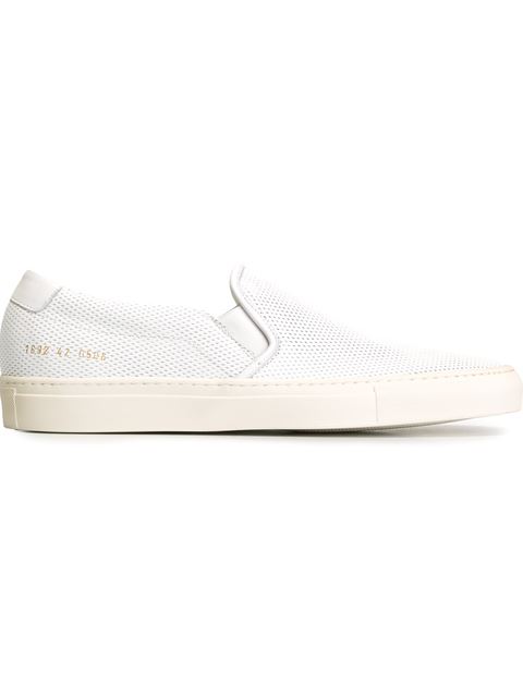 Common Projects Perforated Slip-on Sneakers | ModeSens