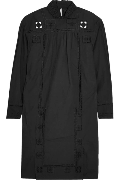 Isabel Marant Woman Samuel Cutout Embroidered Cotton Dress Black