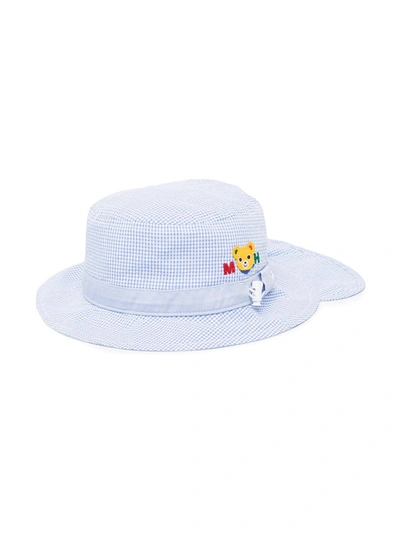 Miki House Babies' Patch-detailed Sun Hat In Blue