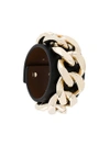 Givenchy Thick Chain Cuff Bracelet In Gold