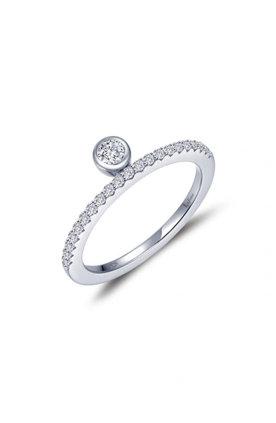 Lafonn Simulated Diamond Half Eternity Ring In Silver