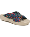 Bzees Promise Sandal In Navy Jungle Print Fabric