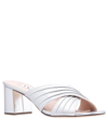 Nina Women's Nayely Dress Sandal Slides Women's Shoes In True Silver Suedette