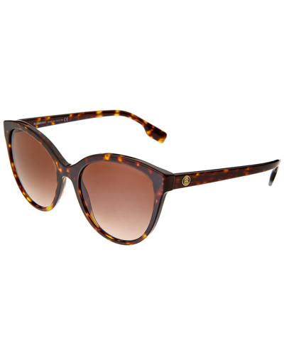Burberry Women's Low Bridge Fit Sunglasses, Be4365f Betty 57 In Brown