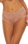 Hanky Panky Daily Lace Boyshorts In Brown
