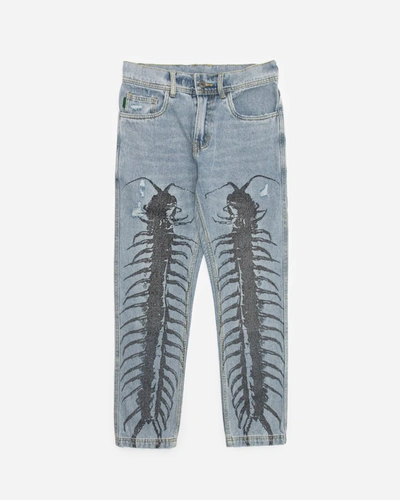 Pleasures Crawler Denim Pant In Blue