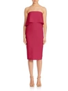 Likely Driggs Strapless Dress In Ruby