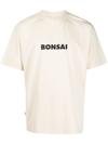 Bonsai Printed Cotton T-shirt In Multi-colored