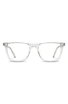 Vincero Atwater 51mm Rectangular Blue Light Blocking Glasses In Clear Clear
