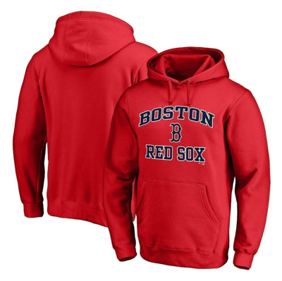 Fanatics Branded Red Boston Red Sox Heart & Soul Fitted Pullover Hoodie