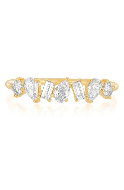 Ef Collection Multifaceted Diamond Ring In 14k Yg