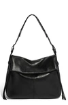 Aimee Kestenberg Bali Double Entry Bag In Black Shiny Black