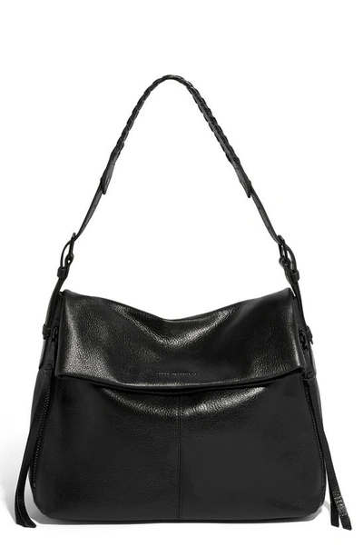 Aimee Kestenberg Bali Double Entry Bag In Black Shiny Black