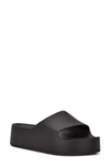Nine West Pool Platform Slide Sandal In Black