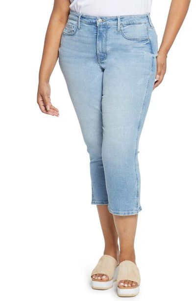 Nydj Chloe Side Slit Capri Jeans In Multi