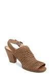 Paul Green Lovely Woven Leather Sandal In Multi