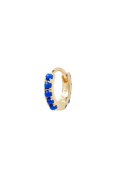 Maria Tash Lapis Lazuli Eternity Hoop Earring In Yellow