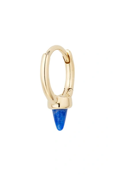Maria Tash 6.5mm 14-karat Gold Lapis Lazuli Single Hoop Earring In Yellow