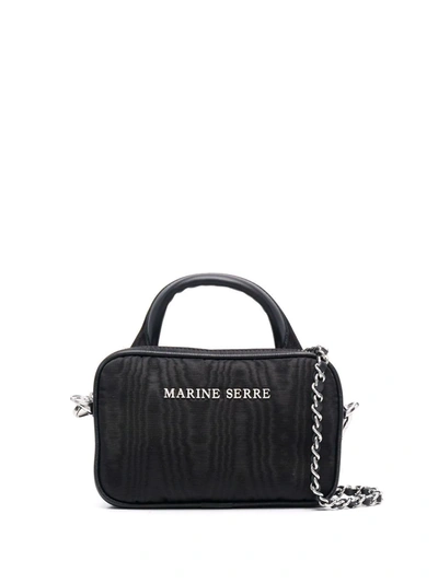 Marine Serre Mini Madame Tote Bag In Black