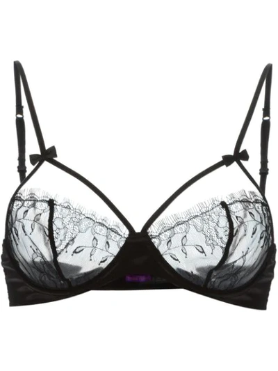 Maison Close Naked Underwire Bra In Black