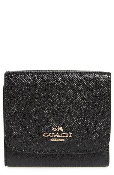 Coach Small Wallet In Black/ Gold | ModeSens
