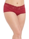 Cosabella Never Say Never Ultra-stretch Boyshorts In Deep Ruby