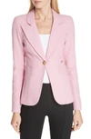 Smythe Classic Duchess Blazer In Rethink Pink