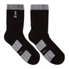 Rick Owens Contrast Trim Ankle Socks In 0911 Black