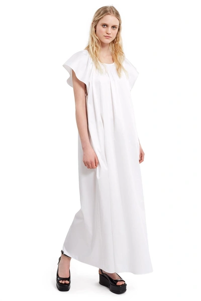 Opening Ceremony Flutter Sleeve Maxi Dress In White