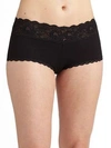 Cosabella Never Say Never Ultra-stretch Boyshorts In Black