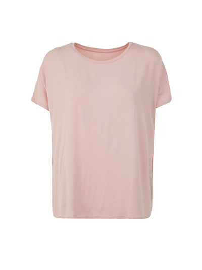 Majestic Round Neck Short Sleeve T-shirt In Pink &amp; Purple