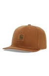 Carhartt Canvas Logo Ball Cap In Hamilton Brown