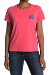 Mother The Boxy Goodie Goodie Supima® Cotton Tee In Paradise Pink