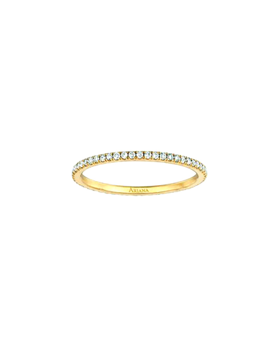 Ariana Rabbani Thin Diamond Eternity Ring In Grey