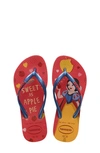 Havaianas Kids' Disney Princess Flip Flop In Red Crush