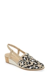 Vaneli Greer Slingback Wedge In Beige
