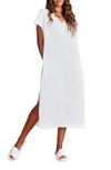 Barefoot Dreams Cozy Terry Caftan In Sea Salt