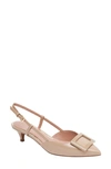 Linea Paolo Cyprus Slingback Pointed Toe Pump In Maple Sugar