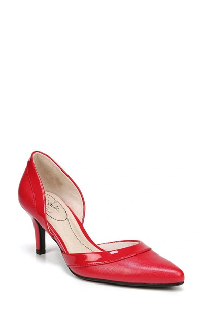 Lifestride Shoes Saldana D'orsay Pump In Fire Red