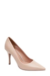 Linea Paolo Payton Pointy Toe Pump In Beige Leather
